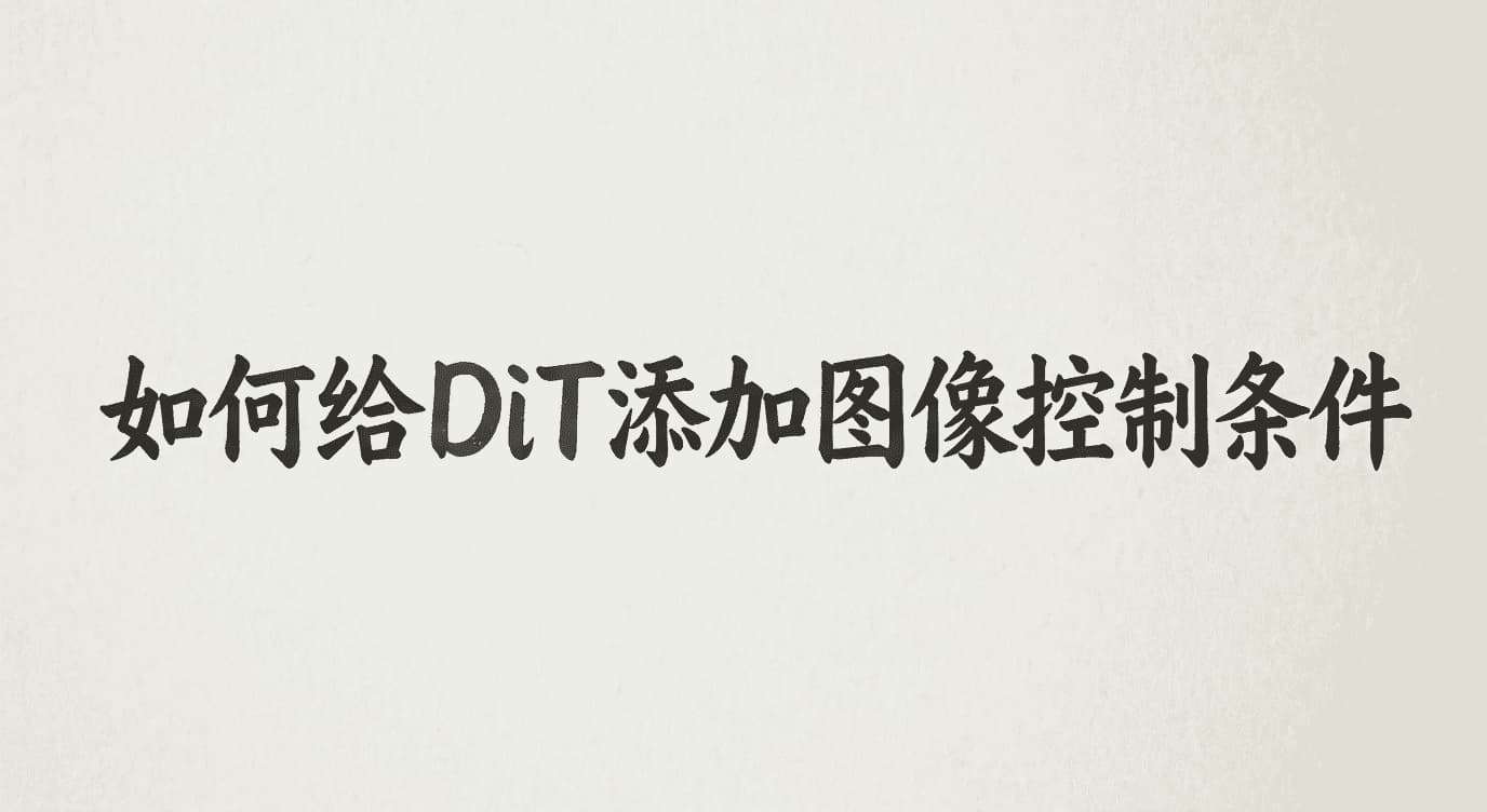 如何给DiT添加图像控制条件